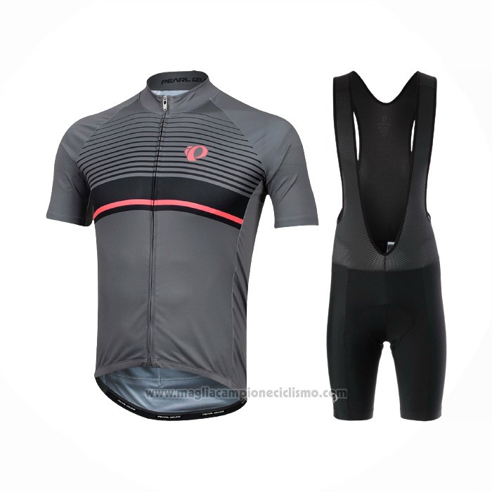 2021 Abbigliamento Ciclismo Pearl Izumi Scuro Grigio Manica Corta e Salopette